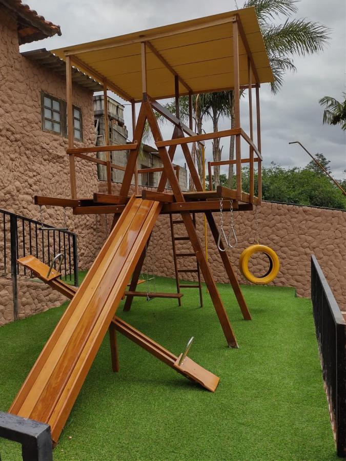 Chacara Bella Vida Com Piscina Churrasqueira Salao De Festas Fogao A Lenha Quadra Aracariguama Luaran gambar